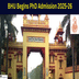 BHU Begins PhD Admission 2025-26; Apply Till December 16 @bhu.ac.in